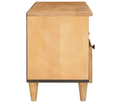 Televizora Skapīša Gaiši Brūna 100 X 33 X 46 Cm Mango Masīvkoks Vidaxl