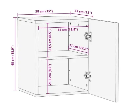 Vannas Istabas Skapītis Gaiši Brūna 38 X 33.5 X 160 Cm Vidaxl