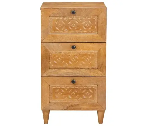 Puse Ar Atvilktni Gaiši Brūna 33.5 X 40 X 75 Cm Vidaxl