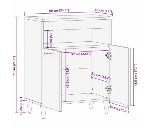 Puse Gaiši Brūna 33.5 X 60 X 75 Cm Vidaxl Puse Gaiši Brūna 33.5 X 60 X 75 Cm Vidaxl