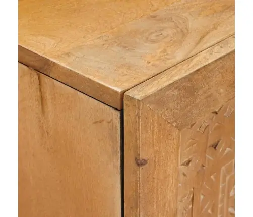 Augstais Skapītis Gaiši Brūna 60 X 33 X 100 Cm Mango Masīvkoks Vidaxl