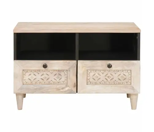 Tv Üksused Sahtliga Riiuliga Valge 70 X 33 X 46 Cm Tehispuit