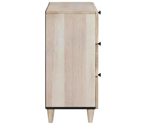 Naktsgaldiņš Ar Atvilktni Bēša 50 X 33 X 60 Cm Mango Masīvkoks Vidaxl