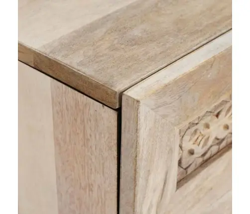 Öökapp Sahtliga Ladustamisega Beež 50 X 33 X 60 Cm Mangopuit Öökapp Sahtliga Ladustamisega Beež 50 X 33 X 60 Cm Mangopuit