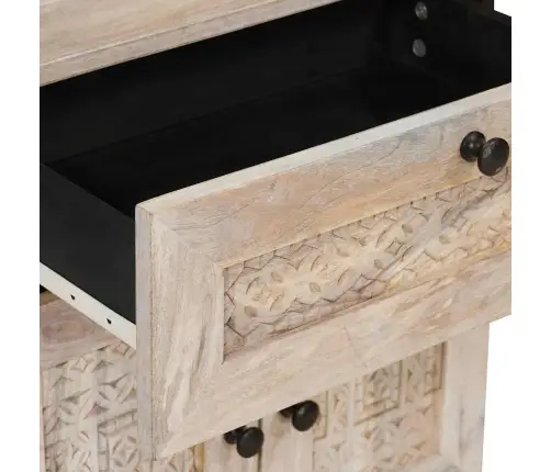 Öökapp Sahtliga Ladustamisega Beež 50 X 33 X 60 Cm Mangopuit Öökapp Sahtliga Ladustamisega Beež 50 X 33 X 60 Cm Mangopuit