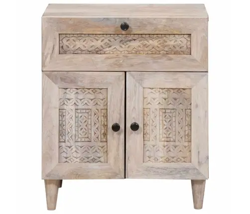 Öökapp Sahtliga Ladustamisega Beež 50 X 33 X 60 Cm Mangopuit Öökapp Sahtliga Ladustamisega Beež 50 X 33 X 60 Cm Mangopuit