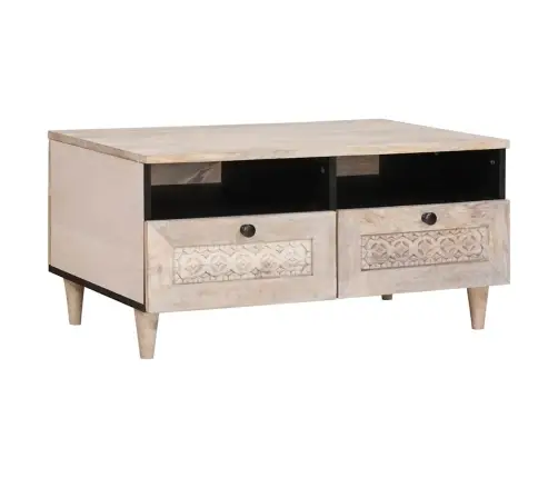 Kafijas Galdiņš Balts 80 X 54 X 40 Cm Mango Masīvkoks Vidaxl Kafijas Galdiņš Balts 80 X 54 X 40 Cm Mango Masīvkoks Vidaxl