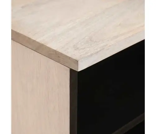 Televizora Skapīša Balts 105 X 33 X 46 Cm Mango Masīvkoks Vidaxl