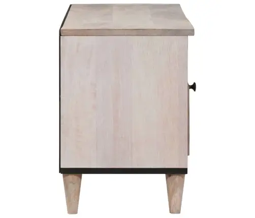 Televizora Skapīša Balts 105 X 33 X 46 Cm Mango Masīvkoks Vidaxl