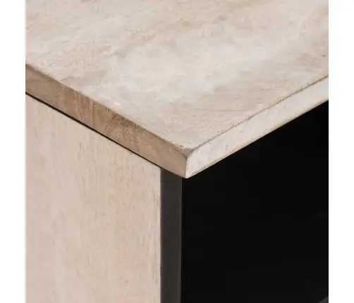 Televizora Skapīša Balts 80 X 33 X 46 Cm Mango Masīvkoks Vidaxl