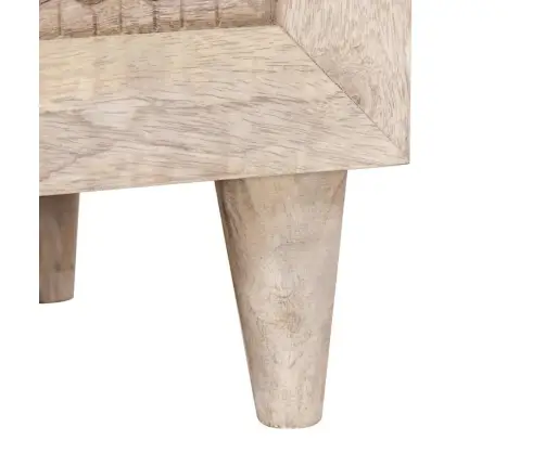 Televizora Skapīša Balts 80 X 33 X 46 Cm Mango Masīvkoks Vidaxl