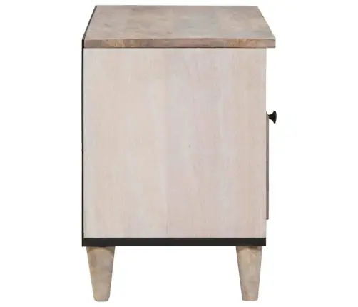 Televizora Skapīša Balts 80 X 33 X 46 Cm Mango Masīvkoks Vidaxl