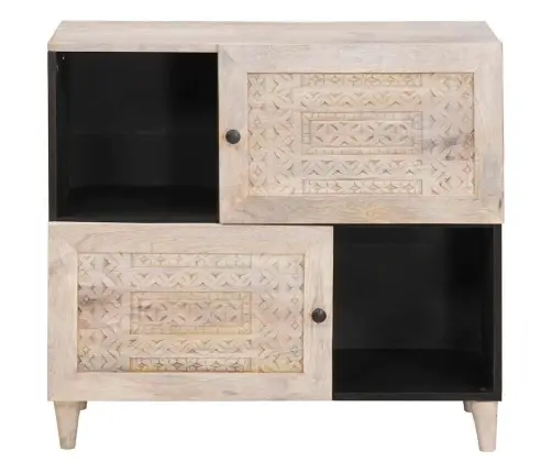 Puse Balts 33.5 X 80 X 75 Cm Vidaxl