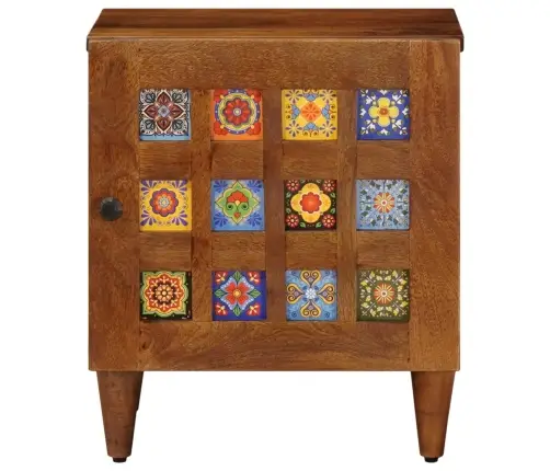 Šalia Lovos Spintelė 2 Pcs Ruda 40 X 33,5 X 46 Cm