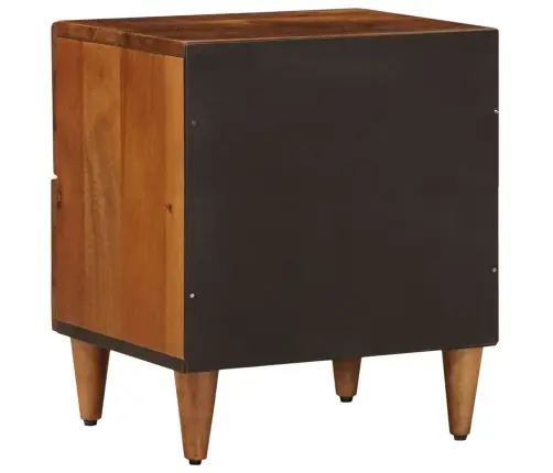 Nakts Skapītis 2 Pcs Brūna 40 X 33,5 X 46 Cm Cieta Mango Koksne Vidaxl