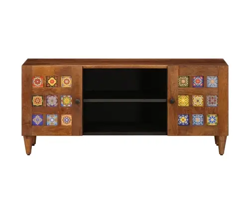 Televizora Skapīša Ar Durvīm Valriekstu Koks 105 X 33,5 X 46 Cm Vidaxl