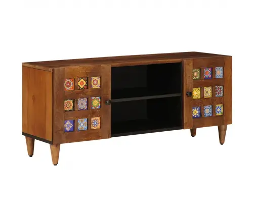 Televizora Skapīša Ar Durvīm Valriekstu Koks 105 X 33,5 X 46 Cm Vidaxl