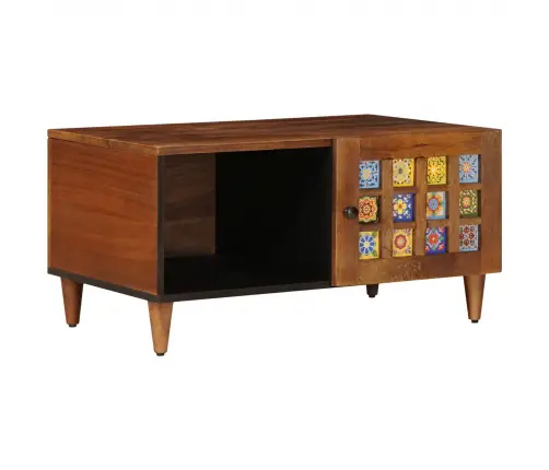 Kohvilaud Pruun 80 X 50 X 40 Cm Tugev Mango Puu