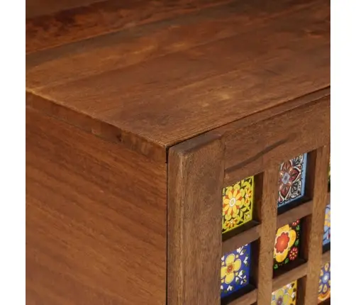 Kafijas Galdiņš Brūna 80 X 50 X 40 Cm Cieta Mango Koksne Vidaxl