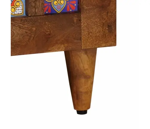 Kafijas Galdiņš Brūna 80 X 50 X 40 Cm Cieta Mango Koksne Vidaxl