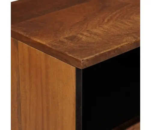 Nakts Skapītis 2 Pcs Brūna 40 X 33 X 46 Cm Cieta Mango Koksne Vidaxl