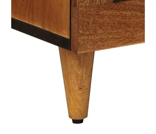 Nakts Skapītis 2 Pcs Brūna 40 X 33 X 46 Cm Cieta Mango Koksne Vidaxl