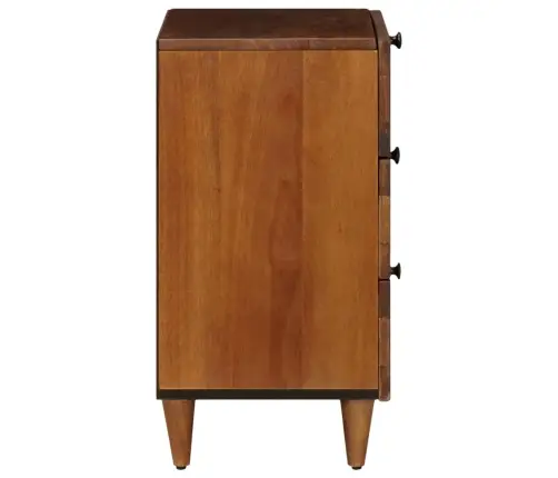 Nakts Skapītis Brūna 50 X 33 X 60 Cm Cieta Mango Koksne Vidaxl