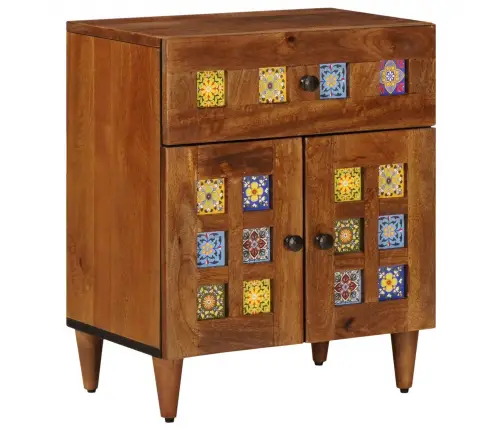 Nakts Skapītis Brūna 50 X 33 X 60 Cm Cieta Mango Koksne Vidaxl