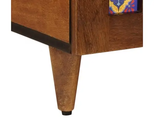 Kafijas Galdiņš Brūna 100 X 54 X 40 Cm Cieta Mango Koksne Vidaxl