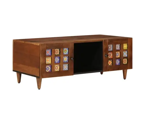 Kafijas Galdiņš Brūna 100 X 54 X 40 Cm Cieta Mango Koksne Vidaxl