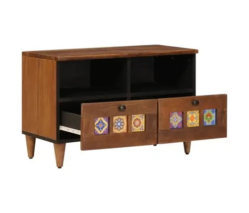 Kafijas Galdiņš Brūna 80 X 54 X 40 Cm Cieta Mango Koksne Vidaxl