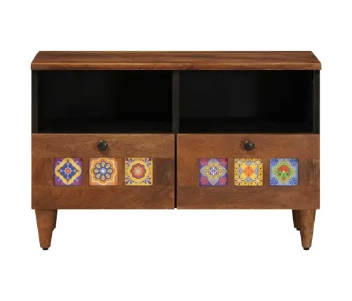 Kafijas Galdiņš Brūna 80 X 54 X 40 Cm Cieta Mango Koksne Vidaxl