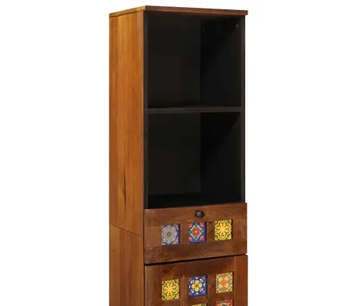 Vannitoa Kapp Sahtliga Riiuliga Pähklipuit 38 X 33,5 X 160 Cm