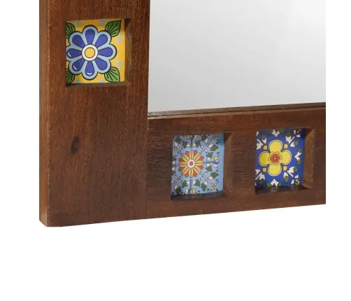 Vannas Istabas Spogulis Valriekstu Koks 50 X 70 X 3 Cm Vidaxl