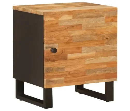 Šalia Lovos Spintelė Ruda 40 X 33,5 X 46 Cm Kietas Mango Medis