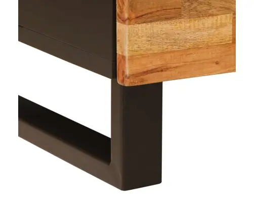 Šalia Lovos Spintelė Su Stalčių 2 Pcs Ruda 40 X 33,5 X 46 Cm