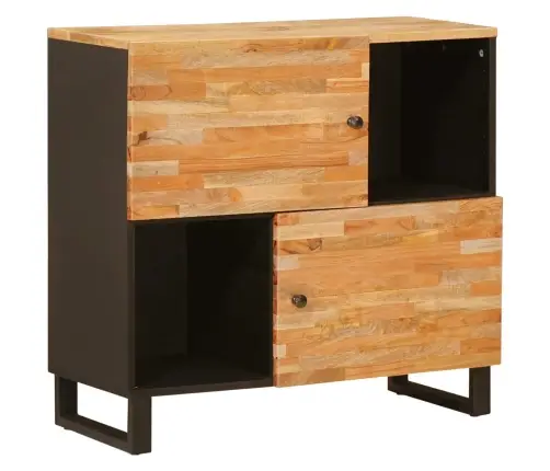 Kõrvalkapp Ladustamisega Pruun 80 X 33 X 75 Cm Tugev Mango Puu