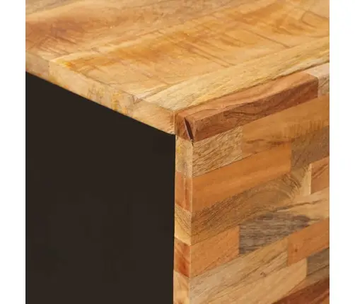 Pantrykapp Ladustamisega Pruun 60 X 33 X 100 Cm Tugev Mango Puu