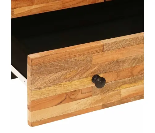 Pantrykapp Ladustamisega Pruun 60 X 33 X 100 Cm Tugev Mango Puu