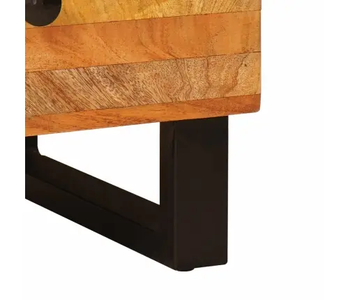 Pantrykapp Ladustamisega Pruun 60 X 33 X 100 Cm Tugev Mango Puu