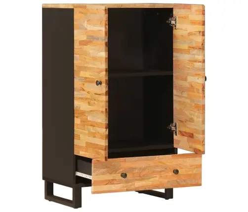 Pantrykapp Ladustamisega Pruun 60 X 33 X 100 Cm Tugev Mango Puu