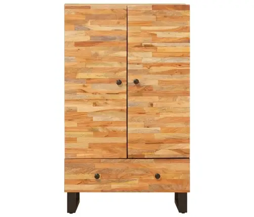 Pantrykapp Ladustamisega Pruun 60 X 33 X 100 Cm Tugev Mango Puu