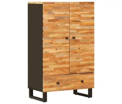 Pantrykapp Ladustamisega Pruun 60 X 33 X 100 Cm Tugev Mango Puu