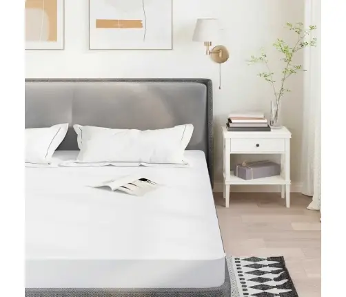 Matraču Pārvalki, Balta, 140X190 Cm, Ūdensdroši Vidaxl