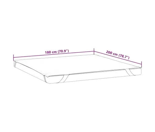 Matraču Pārvalki, Balta, 180X200 Cm, Ūdensdroši Vidaxl