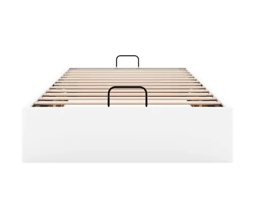 Osmaņu Gultas Rāmis Bez Matrača Balta 80X200 Cm Mākslīgā Āda Vidaxl