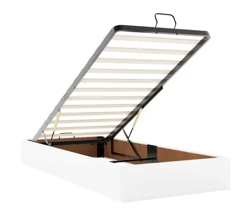 Osmaņu Gultas Rāmis Bez Matrača Balta 80X200 Cm Mākslīgā Āda Vidaxl