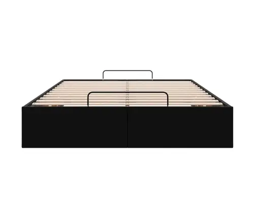 Osmaņu Gultas Rāmis Bez Matrača Melns 120X190 Cm Mākslīgā Āda Vidaxl