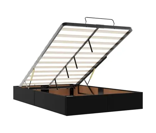 Osmaņu Gultas Rāmis Bez Matrača Melns 120X200 Cm Mākslīgā Āda Vidaxl