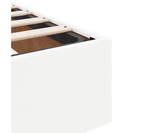 Osmaņu Gultas Rāmis Bez Matrača Balta 120X200 Cm Mākslīgā Āda Vidaxl